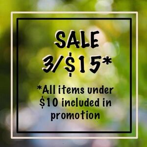 ✨ SALE - 3/$15 ✨